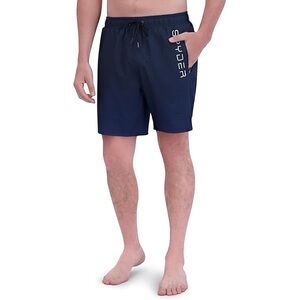 Spyder Men's Navy Swim Trunks with Side Logo
